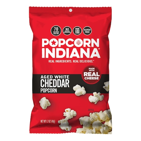 Popcorn Indiana Caddy Popcorn Aged White Cheddar 1.7 oz., PK6 8435710054